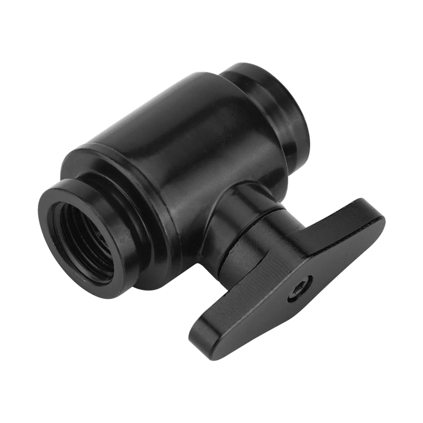Water Cooled Hard Tube Valves G1/4 in. Female Black Water Ball Valve (Black Handle) for Computer Water Cooling Systems