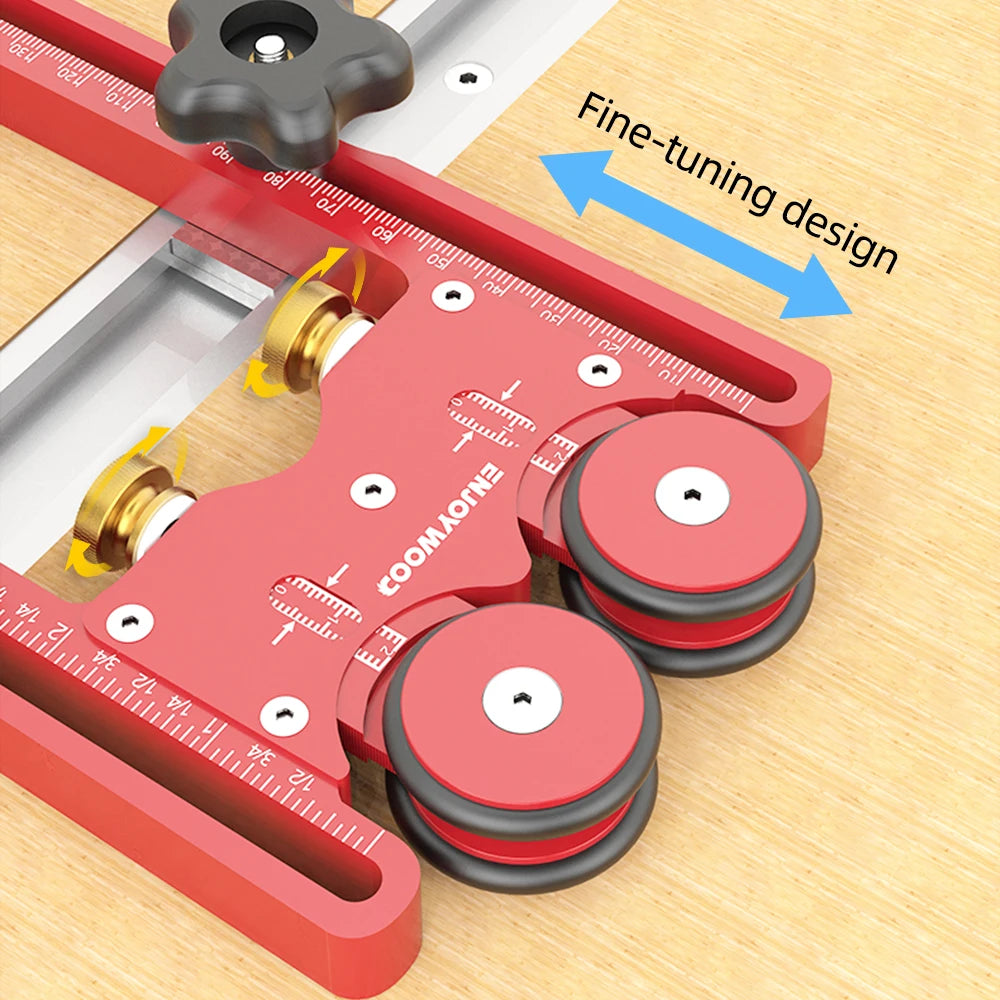 One-Way Double Wheel Woodworking Baffle Compact Lightweight Design Precision Tool