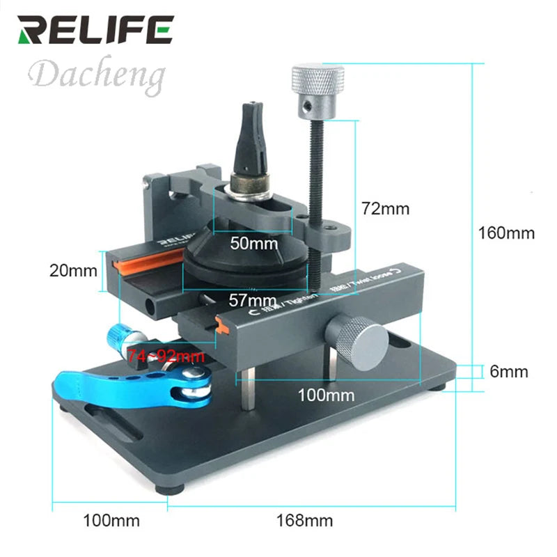 relife RL-601S plus Rear glass removal, lcd screen dissabmly 2-in-1 mobile phone repair removal tool,360° fixed rotating clamp