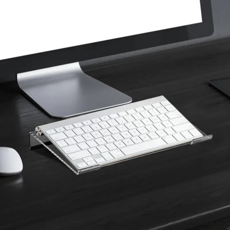 Keyboard Display Stand Laptop Stanf Keyboard Riser Notebook Computer Keyboard Feet Acrylic Adjustable Tilting Keyboard Lifter