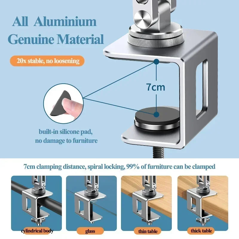 Desk Mount Laptop Arm with 360°Rotating