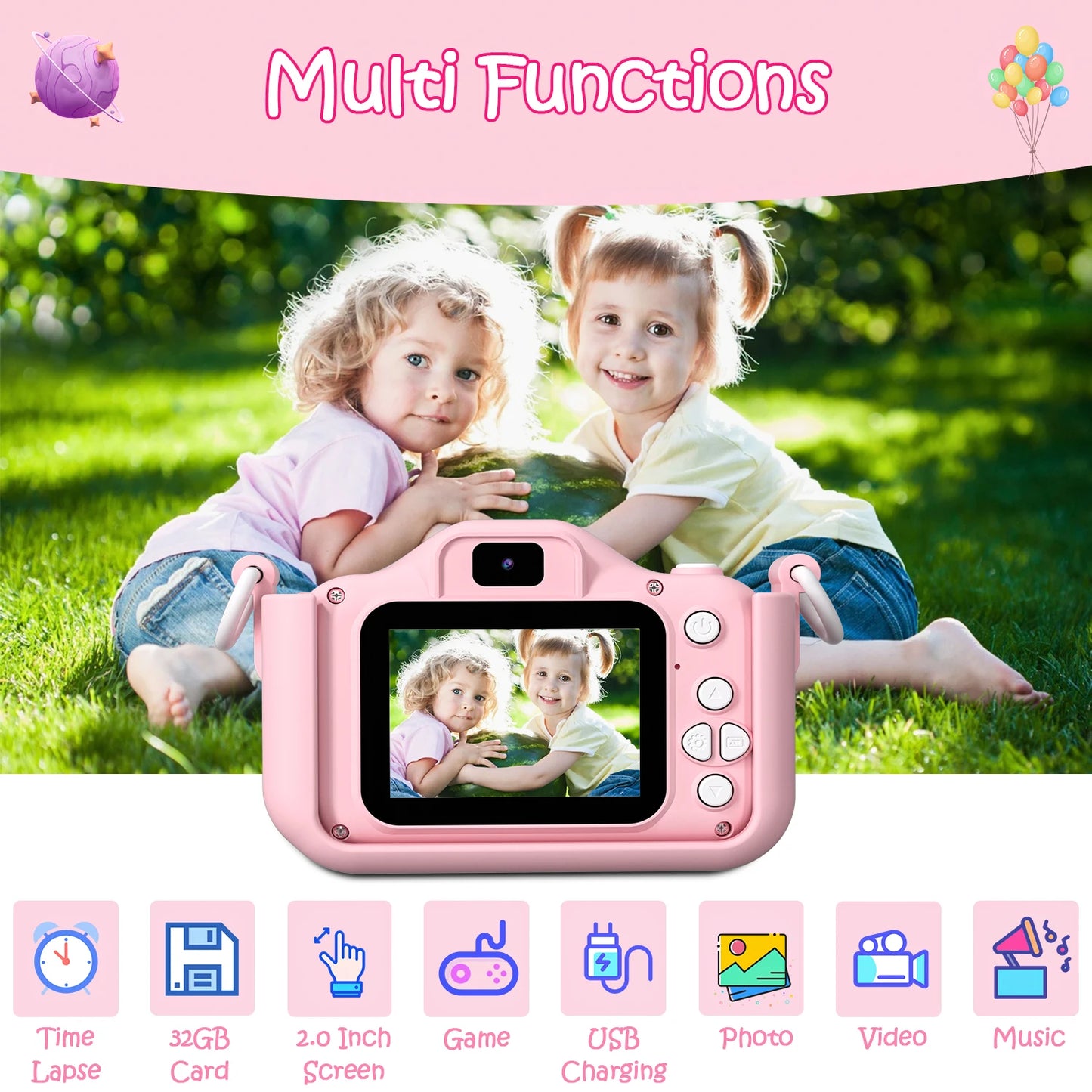 Mini Children Camera 1080P HD Digital Camera Educational