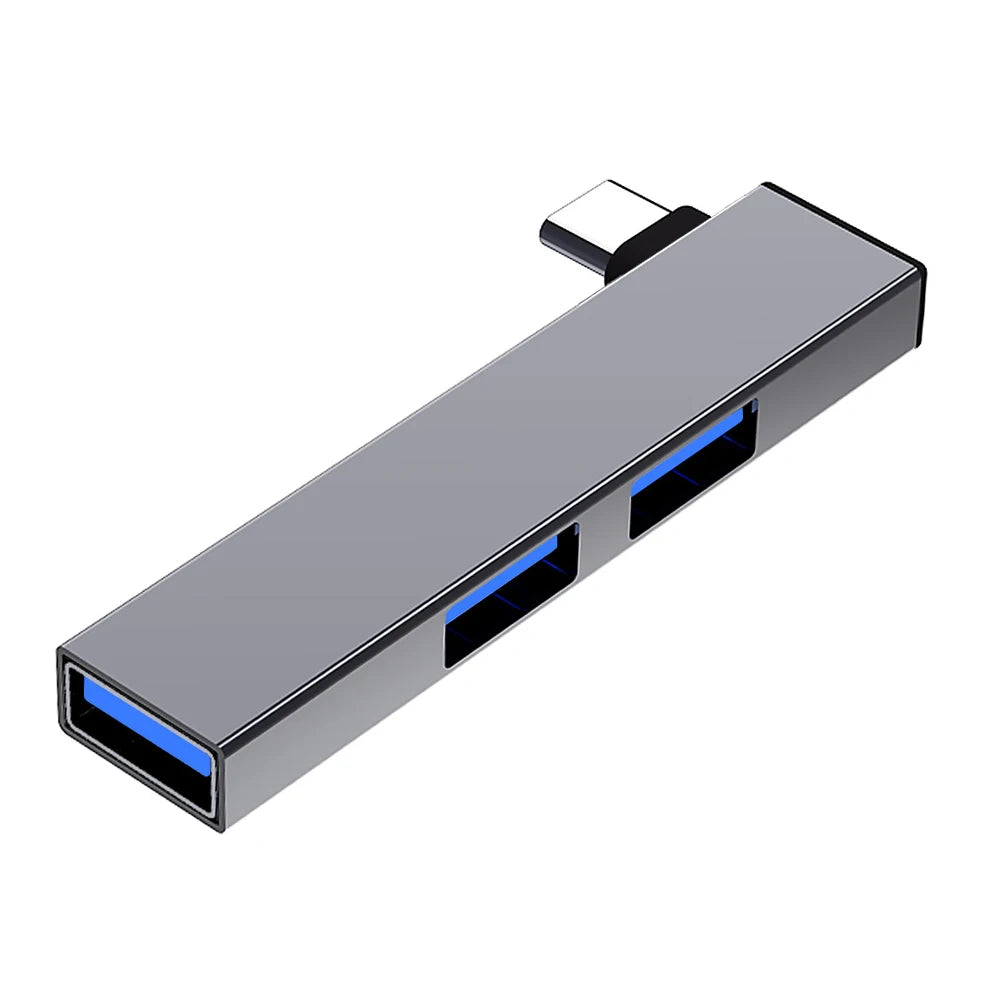 3 in 1 USB Splitter Hub Speed 5.0Gbps 3 Port Docking Station