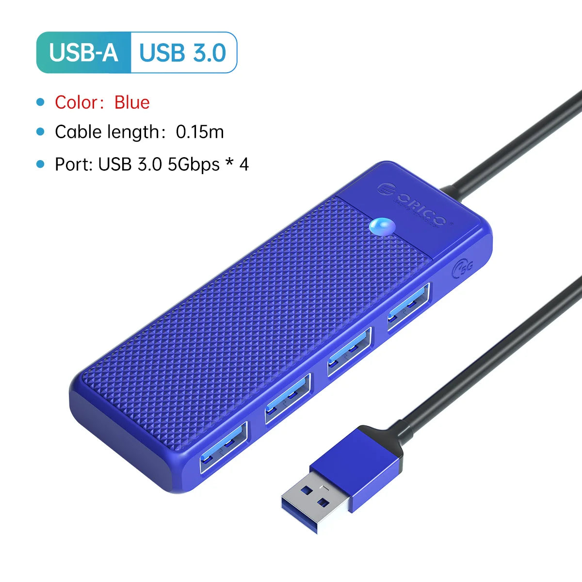 ORICO Type C HUB USB HUB 3.0 4-Port Splitter USB HUB Adapter