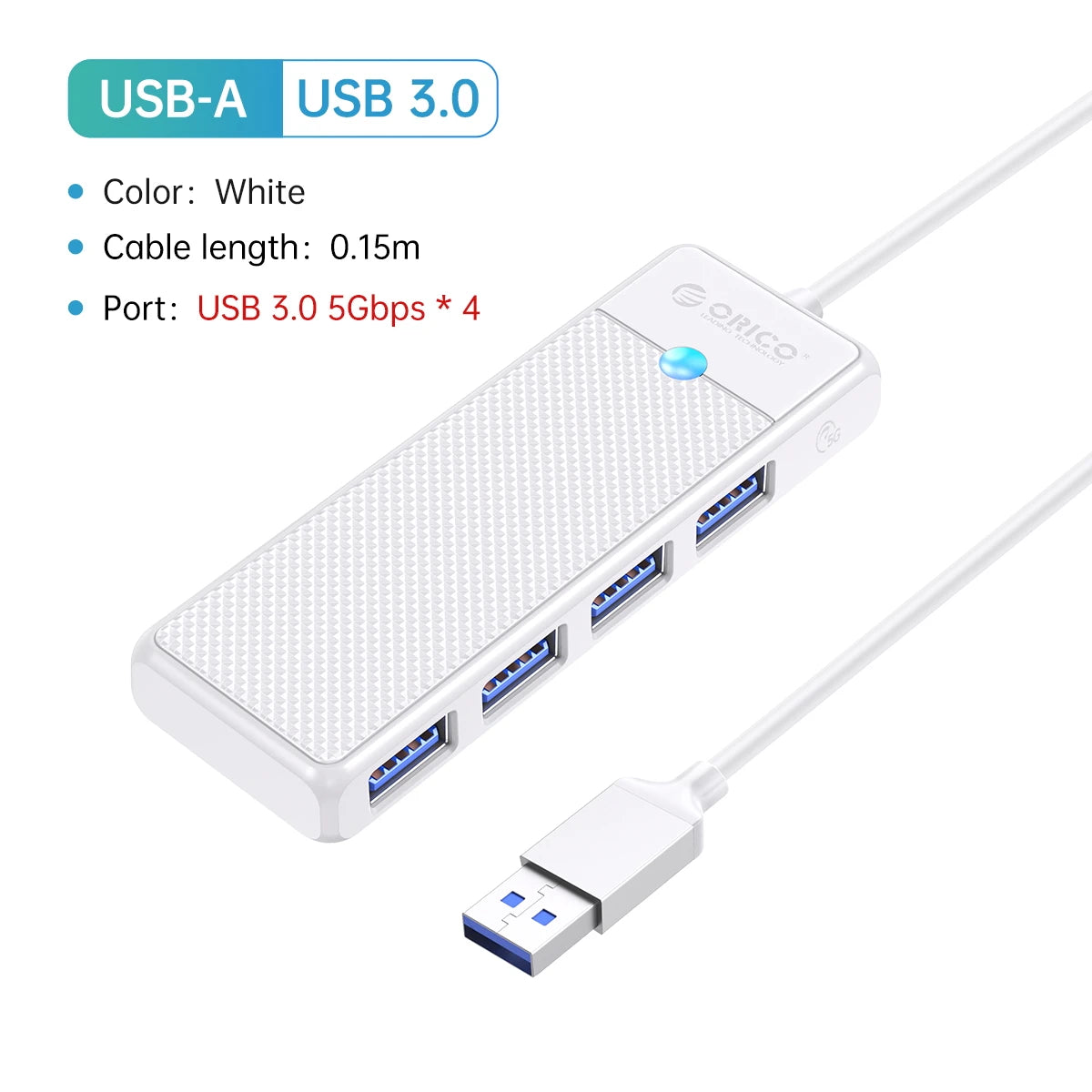 ORICO Type C HUB USB HUB 3.0 4-Port Splitter USB HUB Adapter