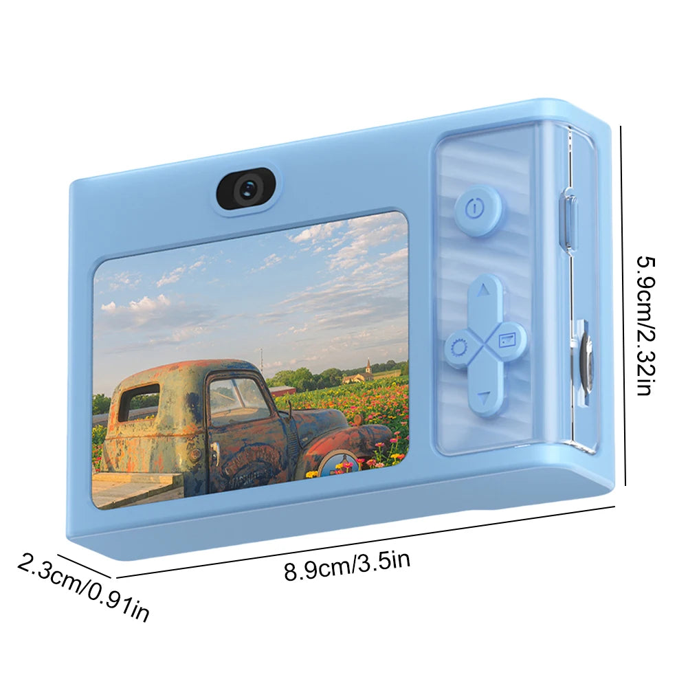 2.4 Inch Kids Digital Camera 1080P 48MP Retro Students Camera 8 X Zoom Camcorder Travel Cameras for Entry-Level Photography