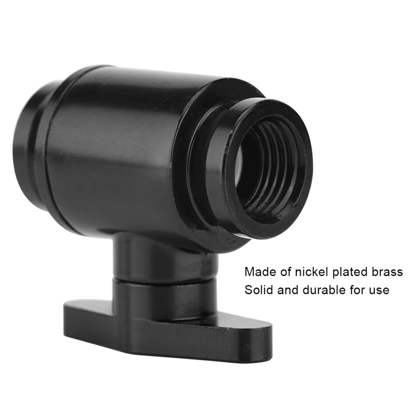 Water Cooled Hard Tube Valves G1/4 in. Female Black Water Ball Valve (Black Handle) for Computer Water Cooling Systems