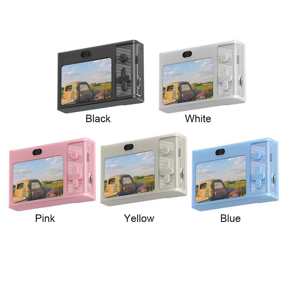 2.4 Inch Kids Digital Camera 1080P 48MP Retro Students Camera 8 X Zoom Camcorder Travel Cameras for Entry-Level Photography