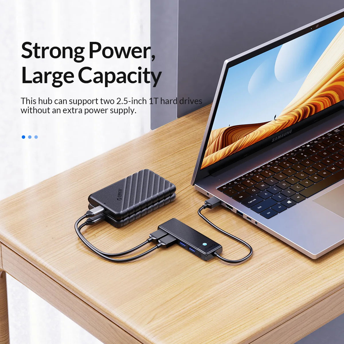ORICO Type C HUB USB HUB 3.0 4-Port Splitter USB HUB Adapter