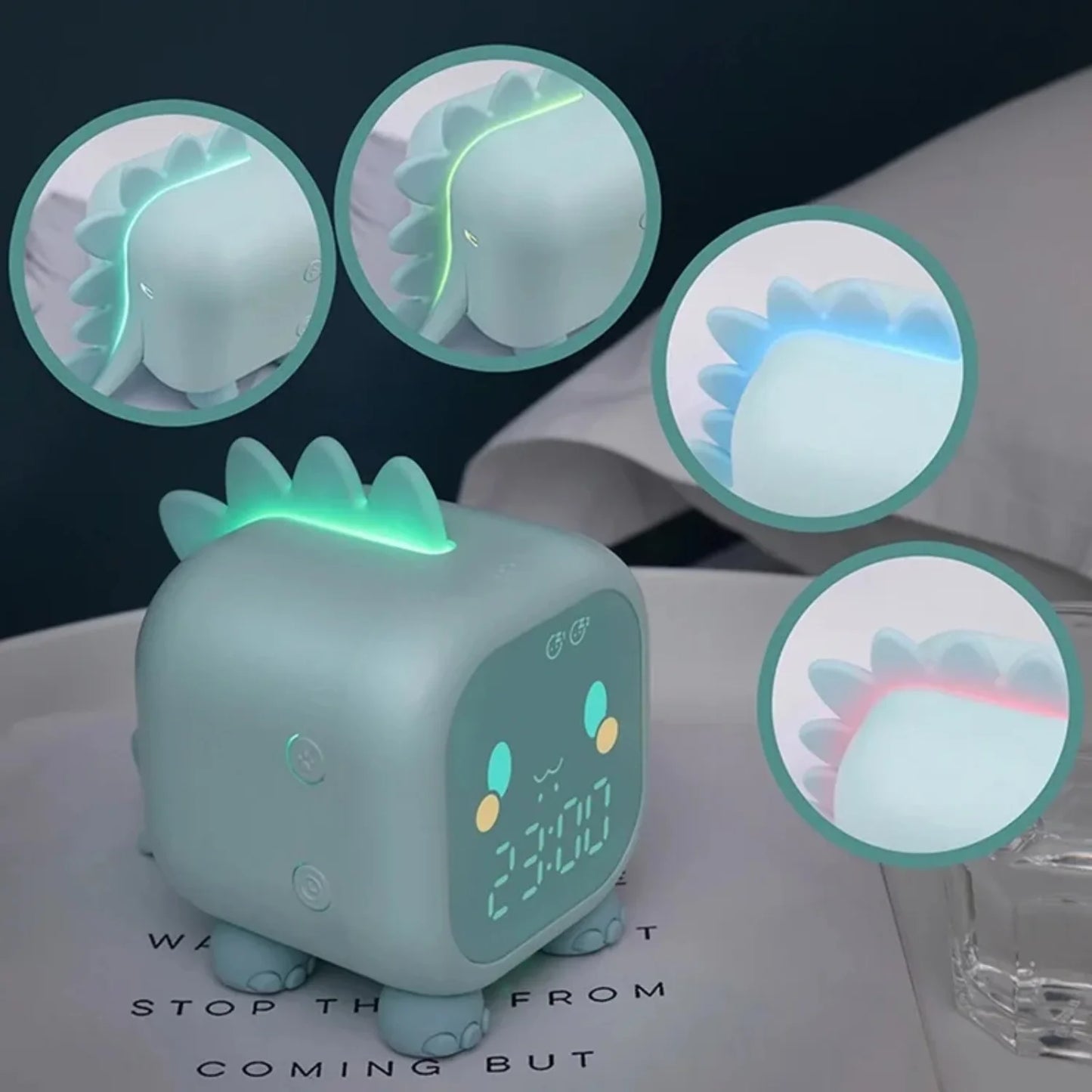Dinosaur alarm clock girl's bedroom
