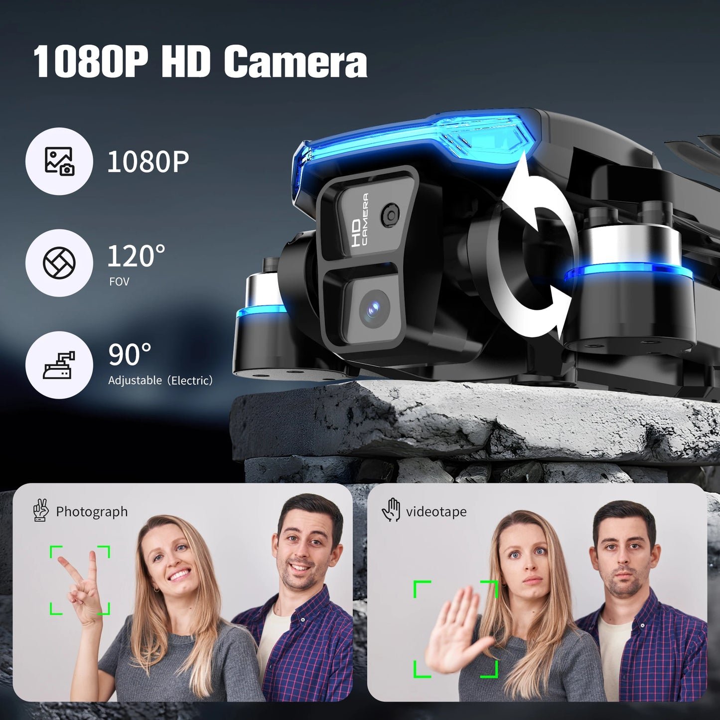 SKYMONSTER Falcon 1 RC Drone 1080P HD Camera Brushless Motor