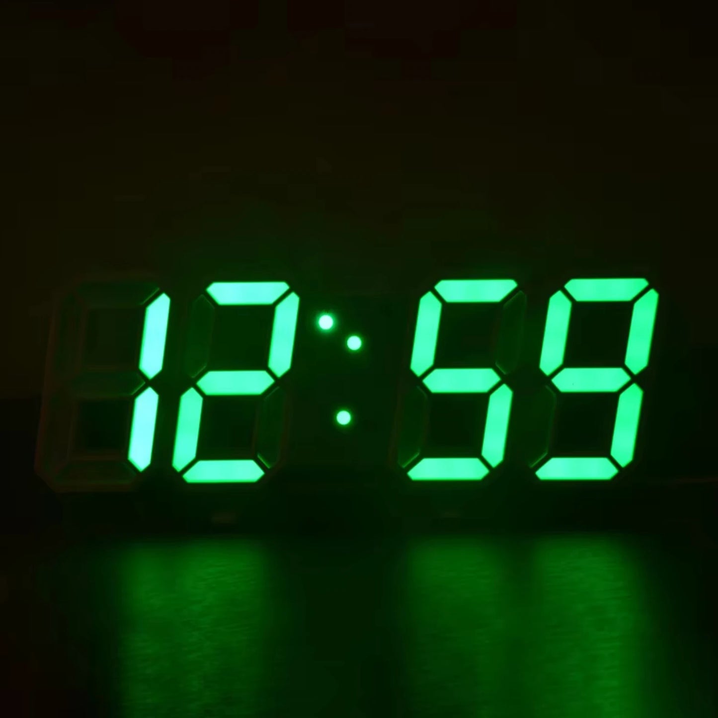 Nordic Digital Alarm Clock with Calendar, Thermometer, Snooze - Hanging Wall/Table Electronic Clock