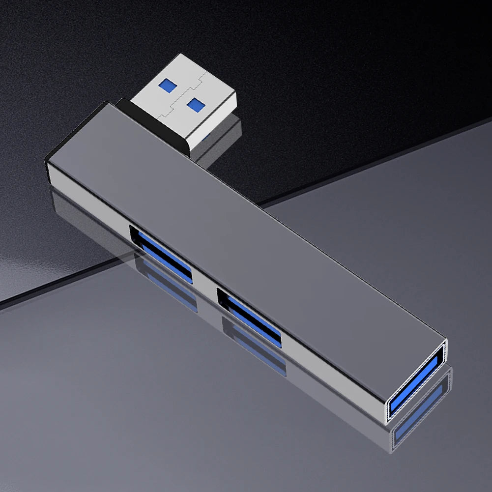 3 in 1 USB Splitter Hub Speed 5.0Gbps 3 Port Docking Station