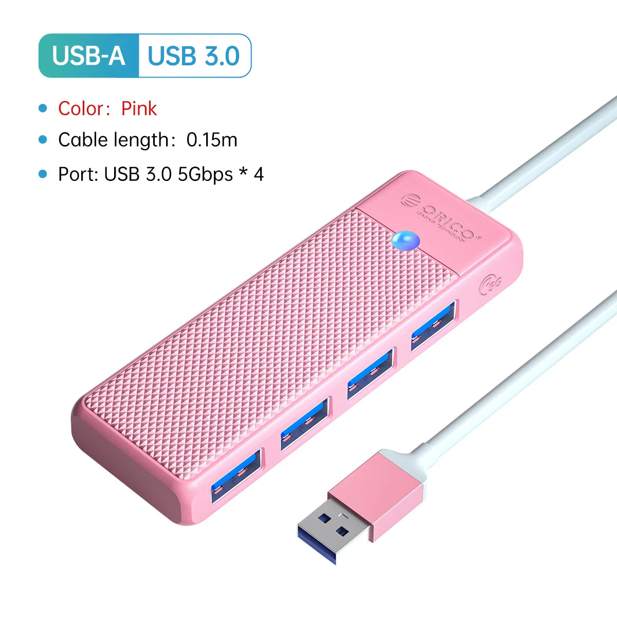 ORICO Type C HUB USB HUB 3.0 4-Port Splitter USB HUB Adapter